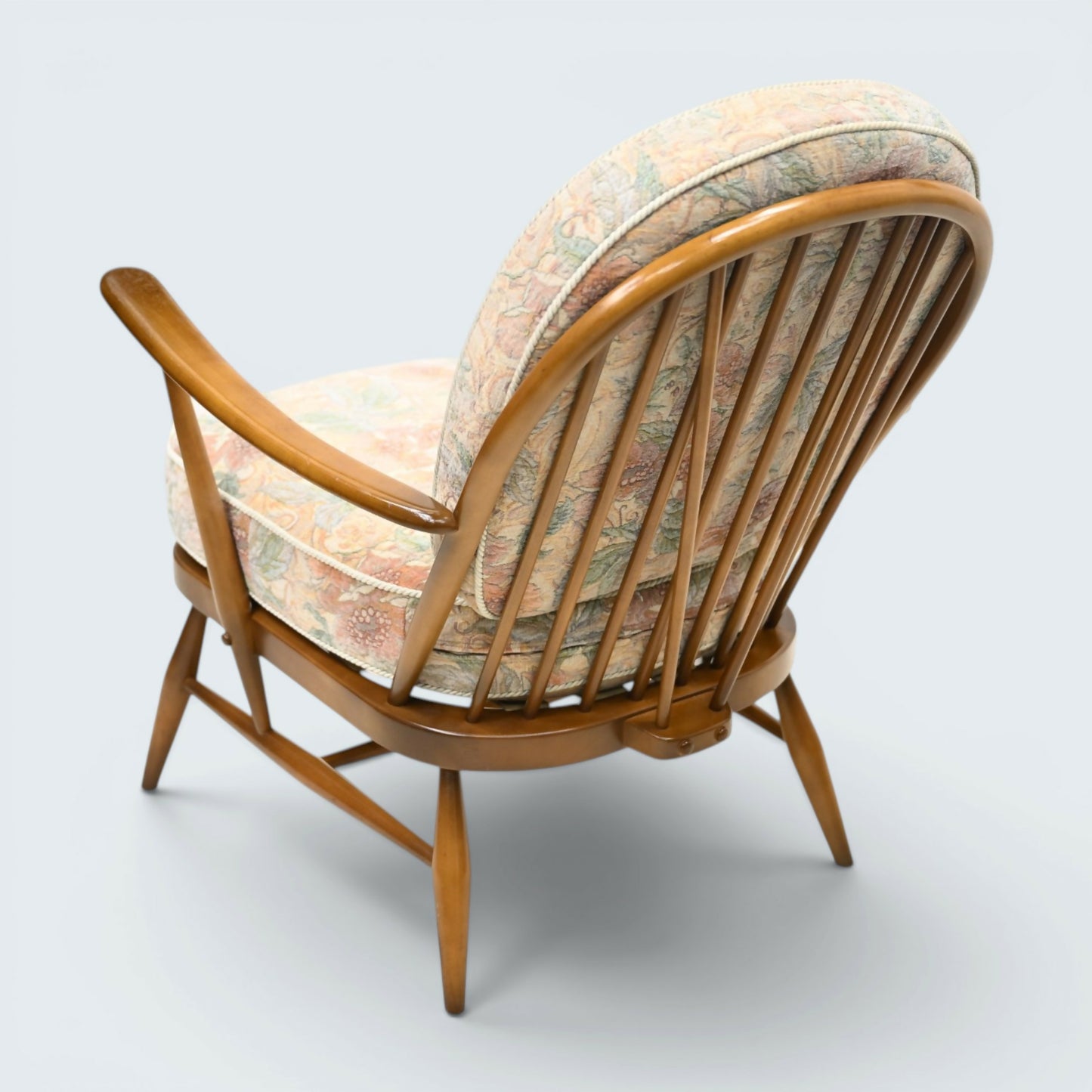Ercol Windsor Easy Chair Model 203 1970s New Webbing Light Finish FREE* Delivery