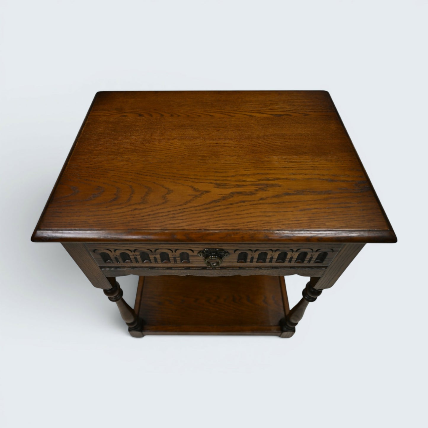 Old Charm Side Table Lamp Table Light Oak Finish With Drawer FREE UK Delivery