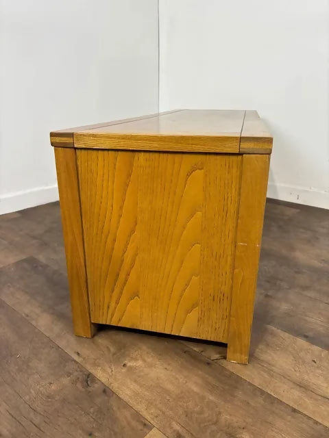 Contemporary Light Oak Flat TV Cabinet / Media Unit