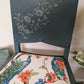 Upcycled statement chair – dressing table chair - teal