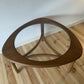 Mid Century Teak Astro Coffee Table Vintage Teak and Glass Table