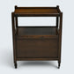 Jaycee Tea Trolley on Casters with Carved Cupboard Doors FREE UK Delivery*