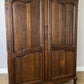 Wardrobe Antique French Louis XVI Style Oak Two Door Carved Armoire LOT 6464