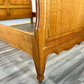 Bed Vintage French Louis XVI Double Bed Frame Oak Carved Headboard LOT 3654