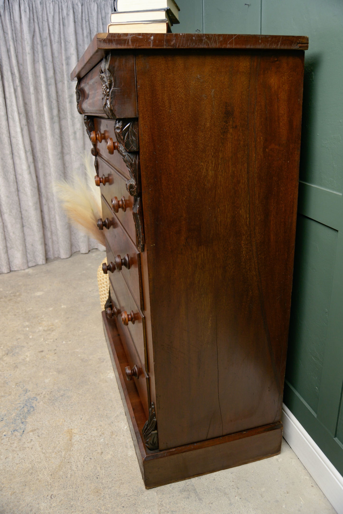 Huge Victorian Mahogany Scotch Chest of Drawers