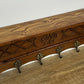 Coat Rack Vintage French Oak Wall Mounted 6 Hooks Carved Rack Hanger LOT 6208