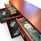 Statement floral oak sideboard