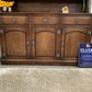 Vintage Old Charm style Oak Large Welsh Dresser Carved Display Cabinet Hutch