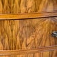 Regency Style Walnut Chest of Drawers - Serpentine Front