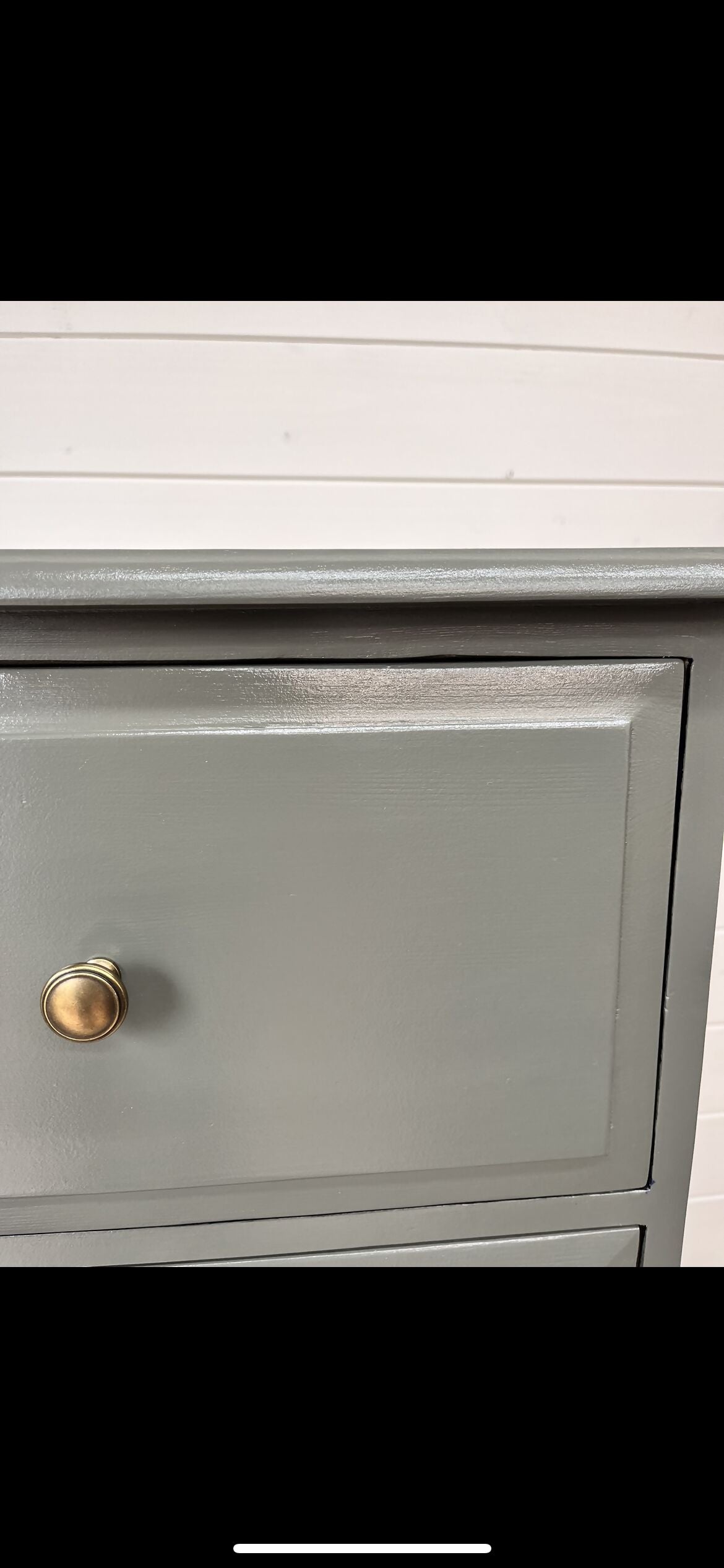 Tall Grey Chest of Drawers