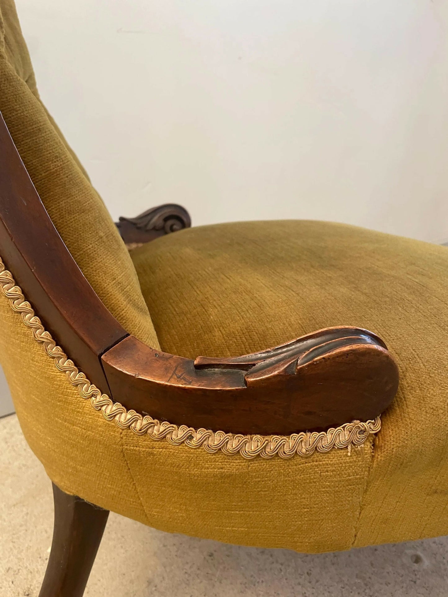 A vintage Louis XIV style armchair