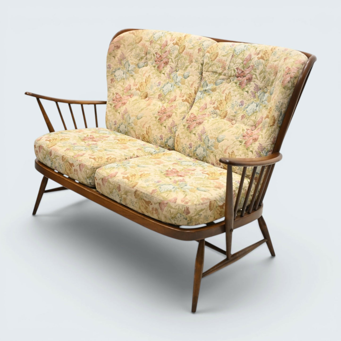 Ercol Springtime 2 Seater Sofa Original Ercol Upholstery #914/2 FREE UK Delivery