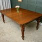 Victorian Oak Wind Out Dining Table with Extension Leaf - 181 cm