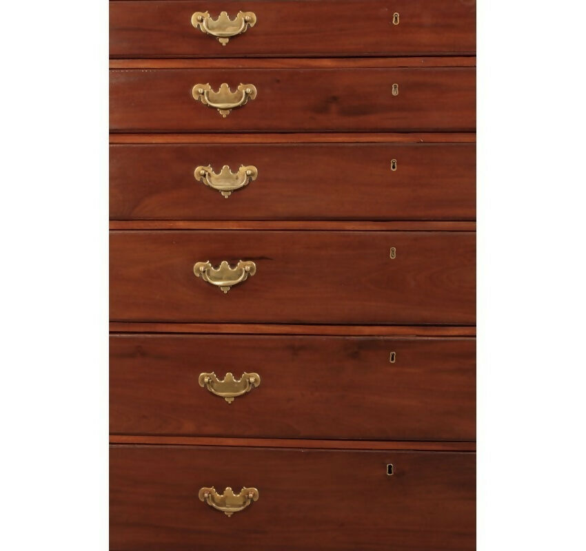 Tallboy Georgian Mahogany Artists Plan Chest of Drawers