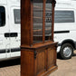 Victorian Vintage Mahogany Bookcase, Adjustable Shelves, Cupboards To Base