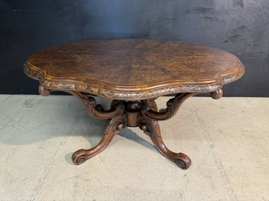 Fine Burr Walnut Centre Table