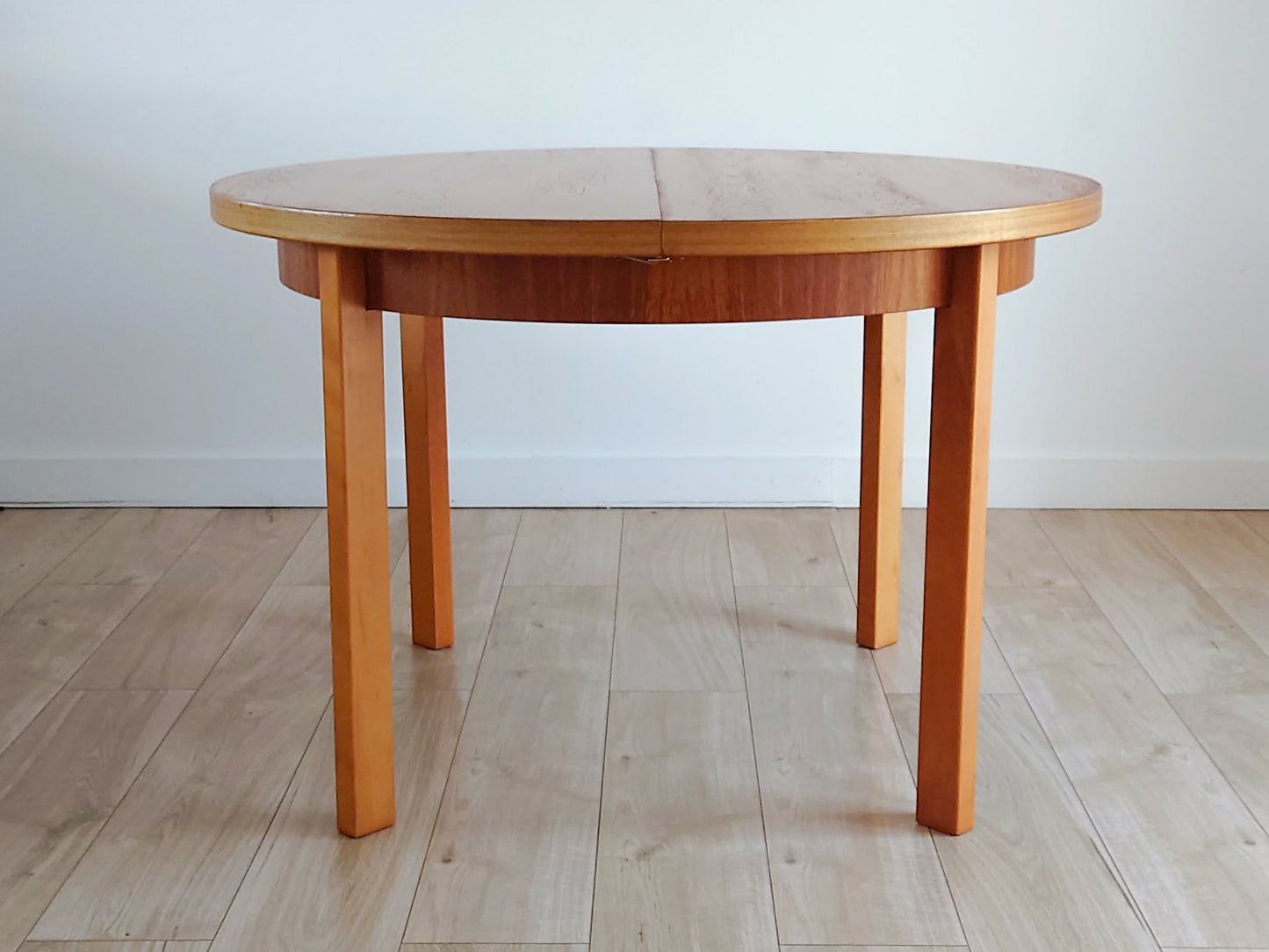 Mid century retro GDR round dining table