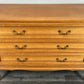 Chest of Drawers Vintage French Louis XVI 3 Drawers Carved Cabinet LOT 4456
