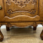 Pair of Bedside Tables Vintage French Louis Oak Nightstands Cabinets LOT 6220