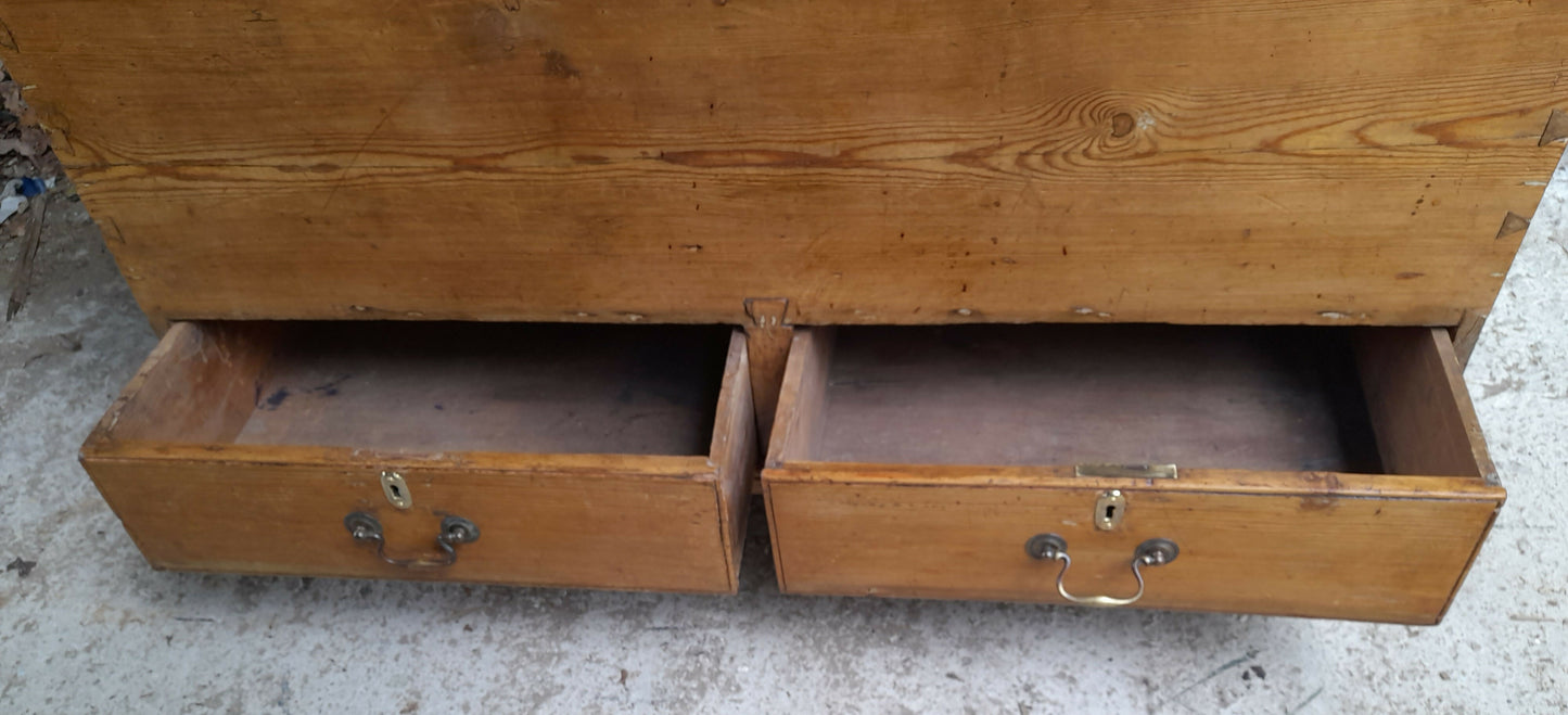 Antique Pine Mule Chest