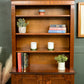 Georgian Style Open Fronted Bookcase Display Cabinet - Mahogany