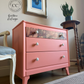Harris Lebus Chest Of drawers Bedside Table Pink Coral 3 drawers