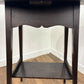 Vintage Stained Oak Side Table With Oval Top