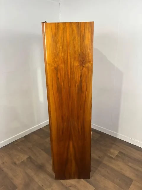 1950's Vintage Walnut Veneered Wardrobe