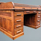 Large Antique Oak Roll Top Desk Jas Shoolbred & Co