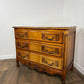French Style Three Drawer Mahogany Bedroom Chest