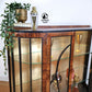 Vintage Art Deco drinks cocktail cabinet, black and gold