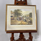 J.L. Chapman Framed Country Village Print – Horse & Cart Scene