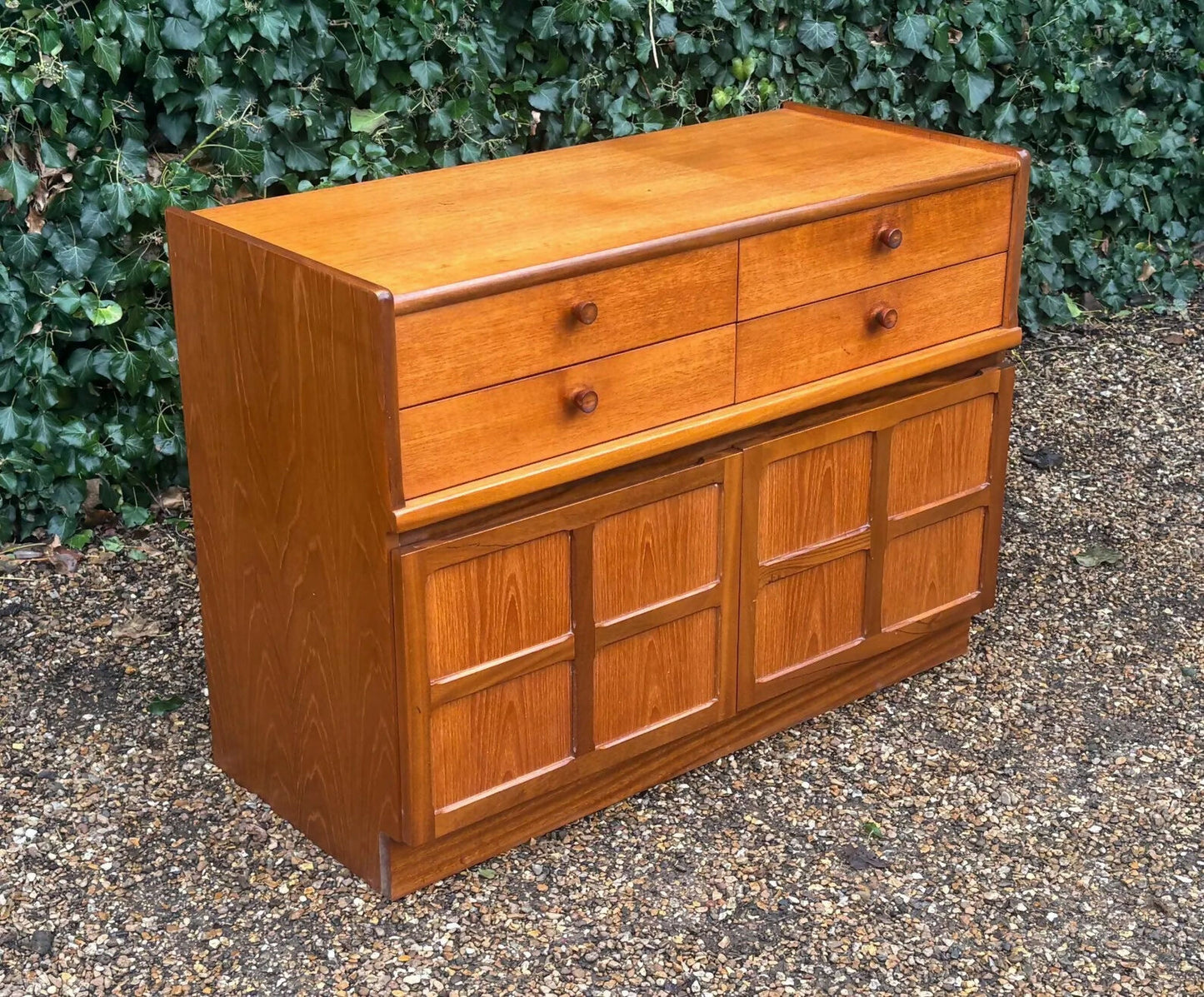 Vintage Nathan Mid Century Teak Sideboard Cabinet