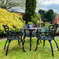 Black Vintage Love Seat Patio Set finished in Black