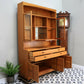 Nathan Wall Unit Display Cabinet in Teak, Glazed Doors 1980s Parker Knoll label
