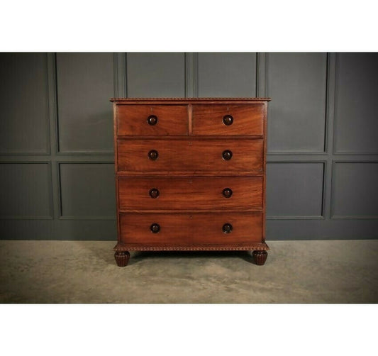 2 Piece Anglo Indian Military Vintage Chest Of Drawers