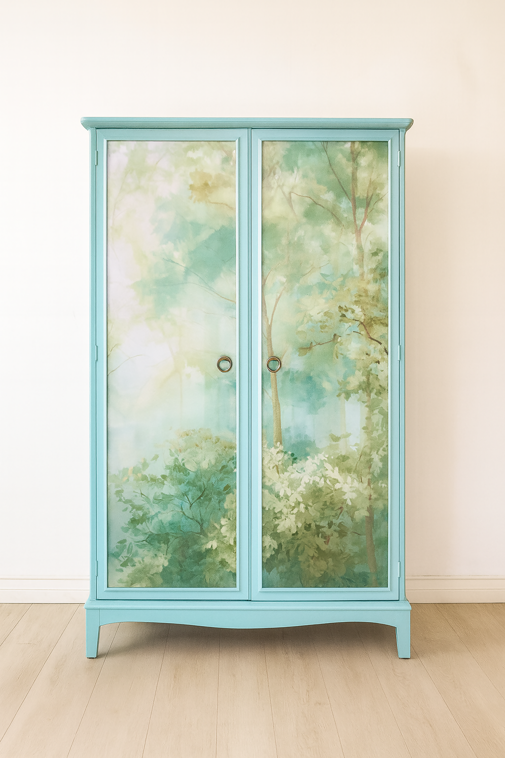 Mid CenturyWardrobe – Upcycled Stag Armoire Statement Bedroom Furniture. Custom Commission Piece