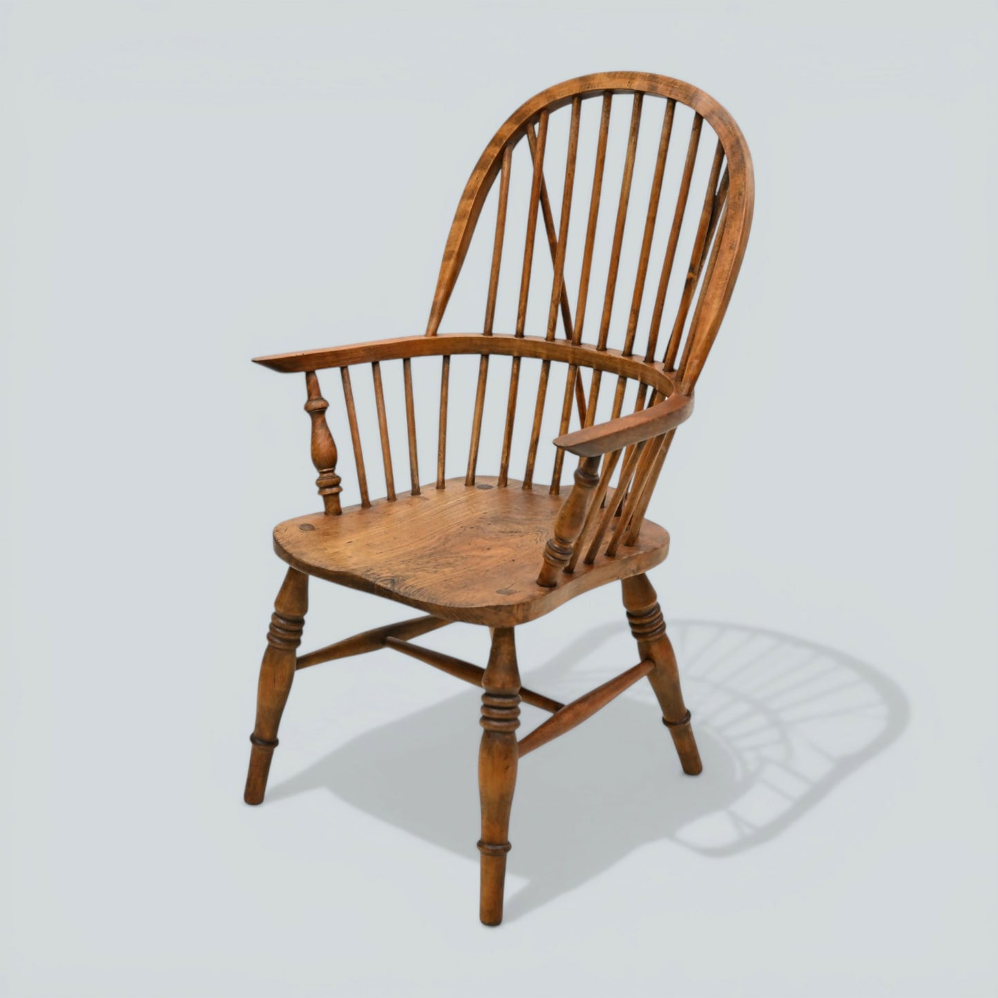 Stick Back Windsor Chair Elm and Beech Antique Bow Back Carver FREE* UK Delivery