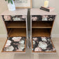 French Style Dressing Table with Matching Bedsides Dusky Pink and Floral