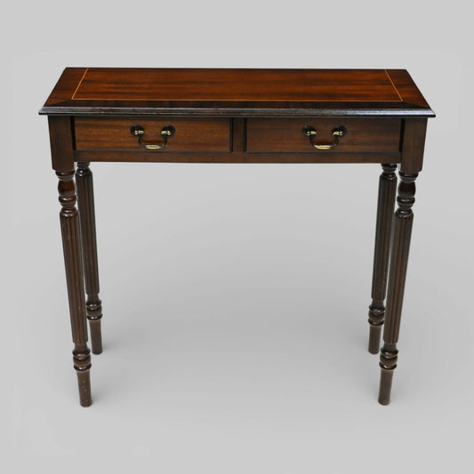 Narrow Regency Mahogany Console Hall Side Table With Drawers FREE UK Delivery*. SBR11118/2910E