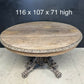French Carved Oak Hunting Table
