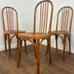 Set of Three Bentwood Spindle Back Dining Chairs