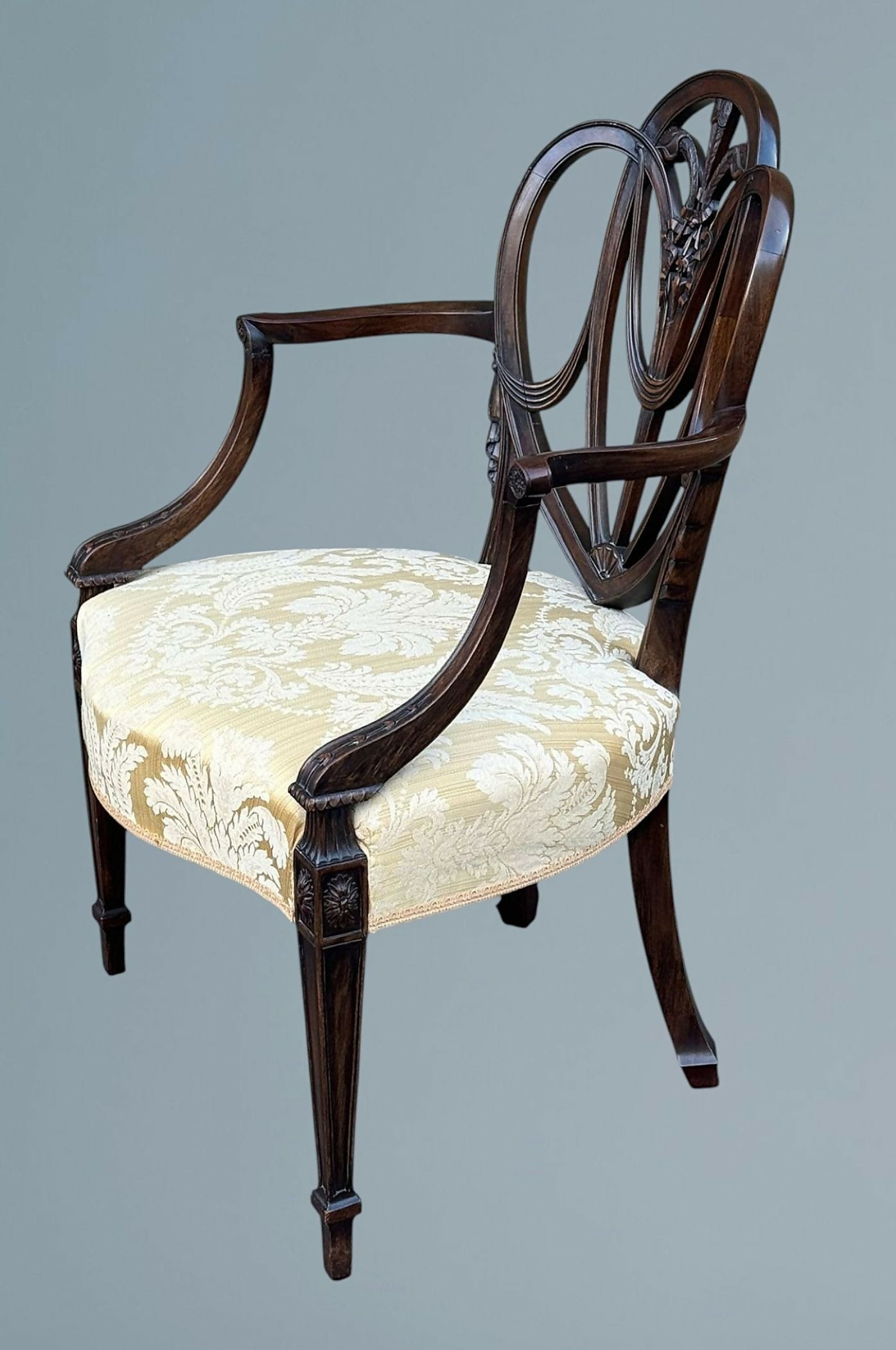Hepplewhite Style Mahogany Armchair / Desk Chair