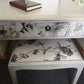 Stag Minstrel dressing table with matching floral pattern stool