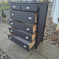Stunning Large Black Chest Of Drawers