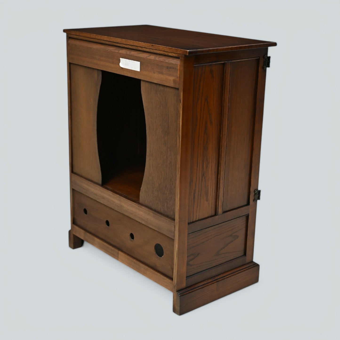 Old Charm TV Video Cabinet Warwick Range Tudor Brown Model 2317 FREE UK Delivery