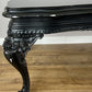 Double Sided Desk Antique French Style Black Painted Heavy Carved Table LOT 6186