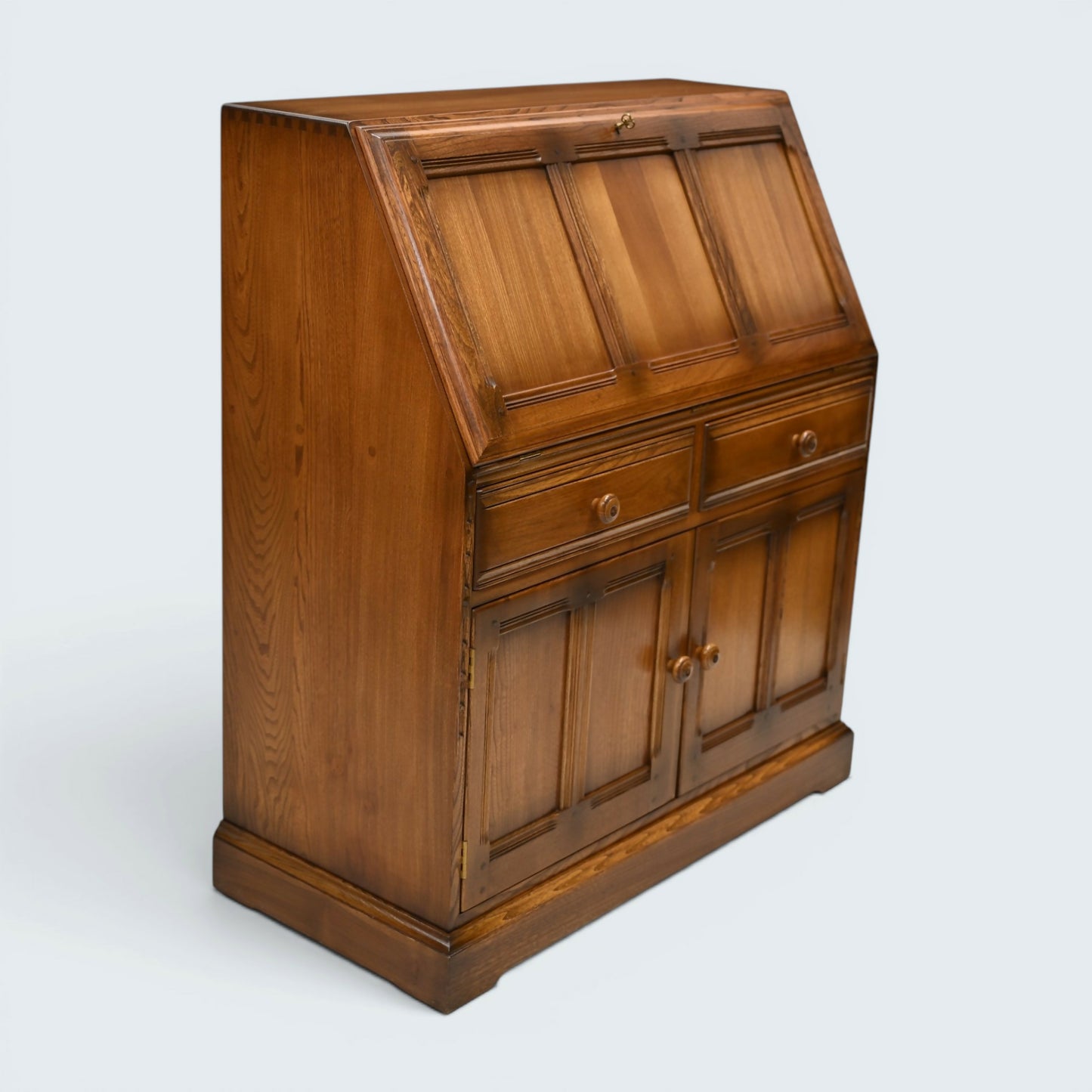 Ercol Connoisseur Bureau With Fitted Interior Golden Dawn VGC FREE UK Delivery