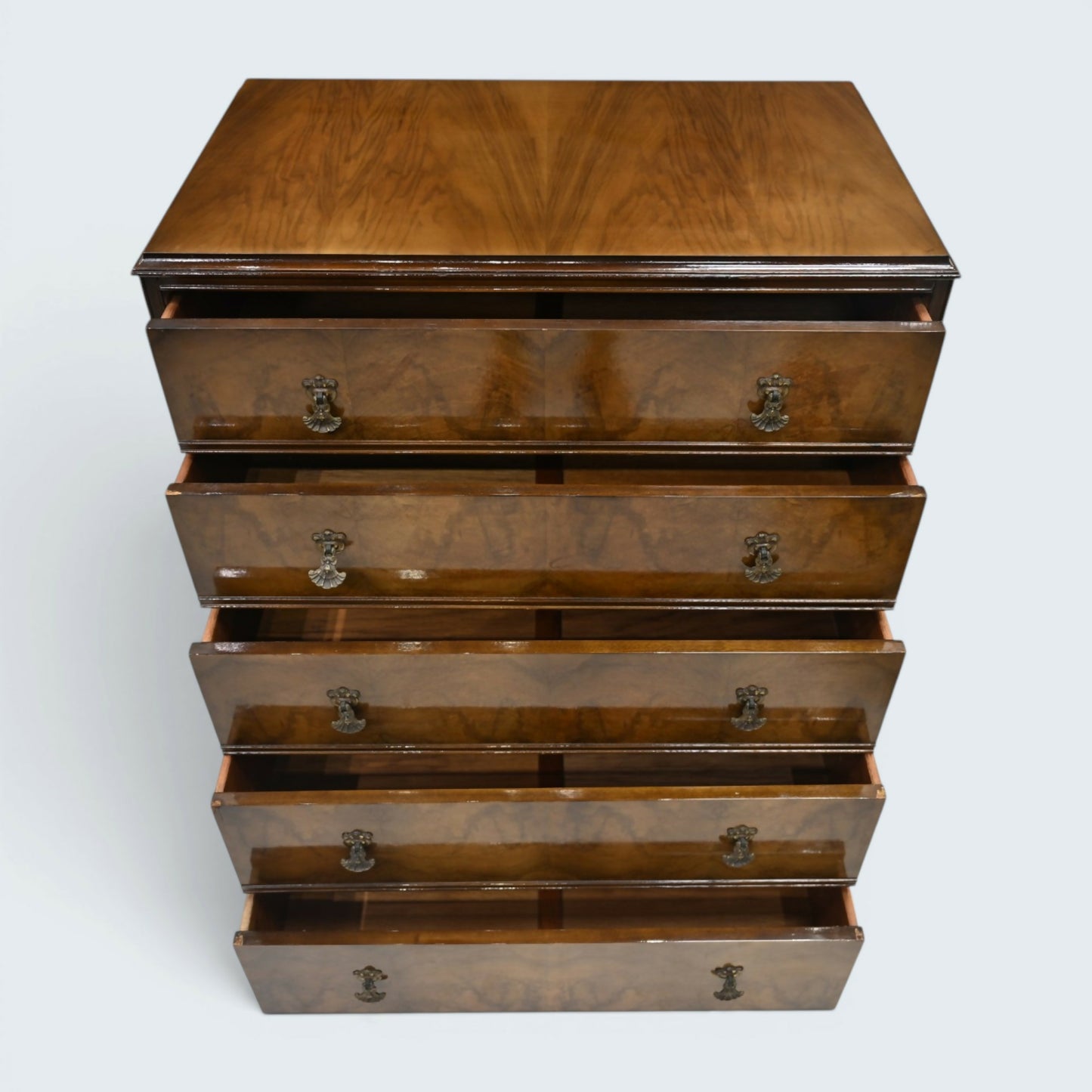 Chest of 9 Drawers Queen Anne Style Legs F. Wrighton & Sons FREE UK Delivery