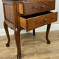 Pair of Bedside Tables Vintage French Louis Oak Nightstands Cabinets LOT 6225